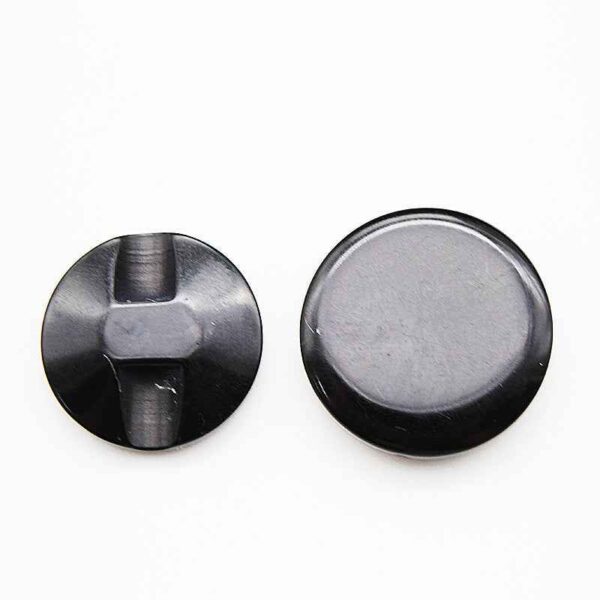 13-20mm Black Round Hidden Hole Resin Buttons 100pcs