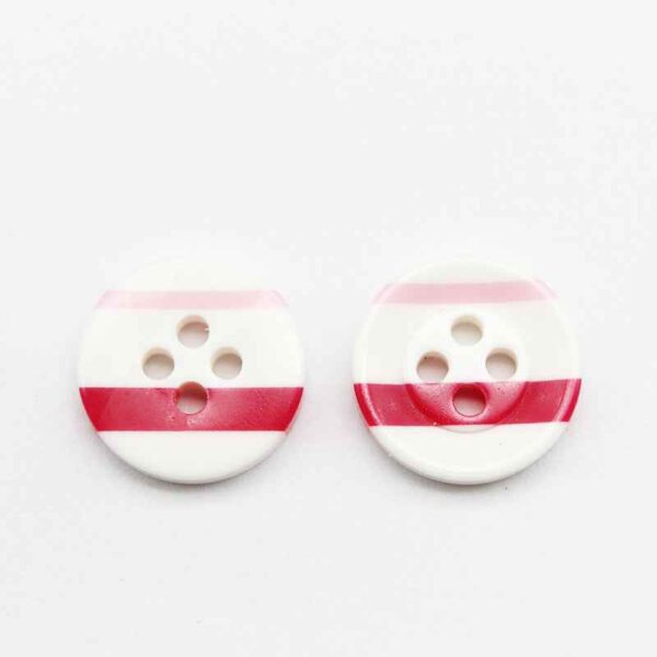 Rainbow Striped Round 4-Hole Resin Buttons for Kids' Crafts 100pcs