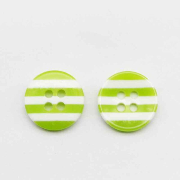 12.5mm Round 4-Hole Striped Resin Buttons for Children Clothing 100pcs