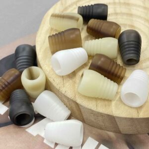 17mm Resin Bell Stopper Cord End for Hoodies Wool Coats 40 Pack