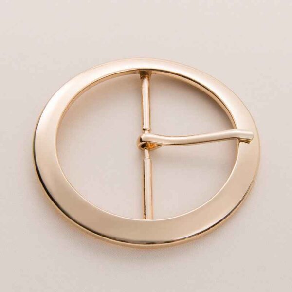 62mm Gold Silver Oversized Thickened Round Belt Buckle 20 Pack