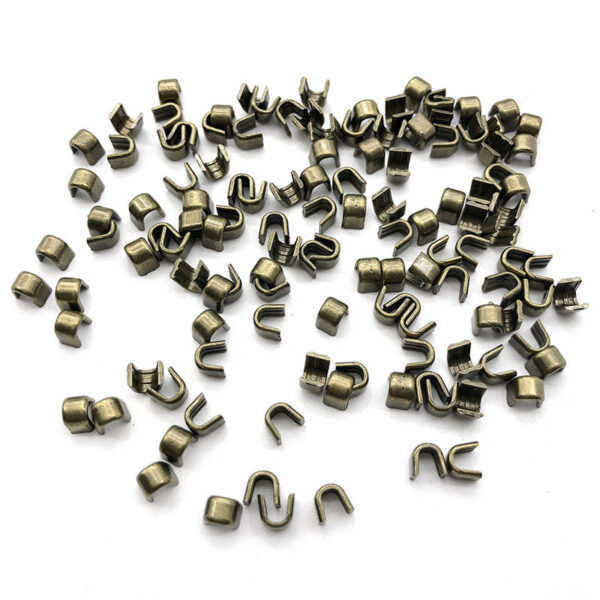 #5 Zipper Repair Kit Metal Head Sliders Retainer Insertion Pin 80 Pack - Image 14