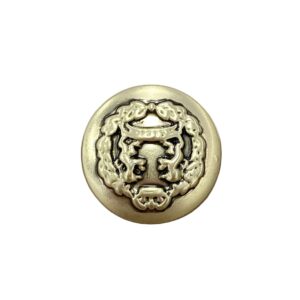 15/18/20mm Retro Gold Round Lion Metal Shank Buttons 20pcs