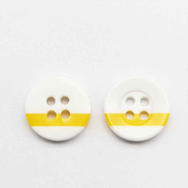 Rainbow Striped Round 4-Hole Resin Buttons for Kids' Crafts 100pcs