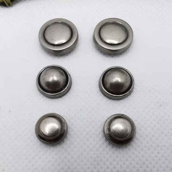 10/12/14MM Antique Silver Metal Mushroom Rivets 30 Pack
