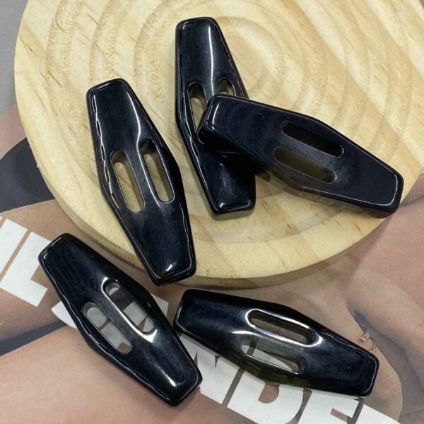 4.7cm Rectangular Resin 2-Hole Buckle Buttons 10pcs