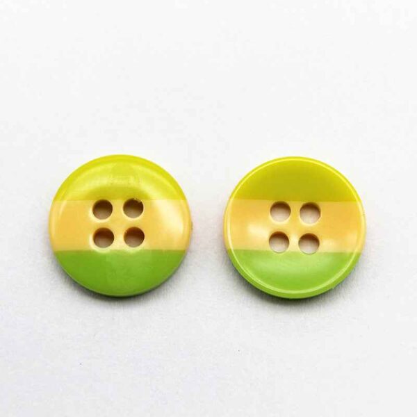 11.5/15mm Round Rainbow Striped Resin Buttons for Baby Clothing 100pcs