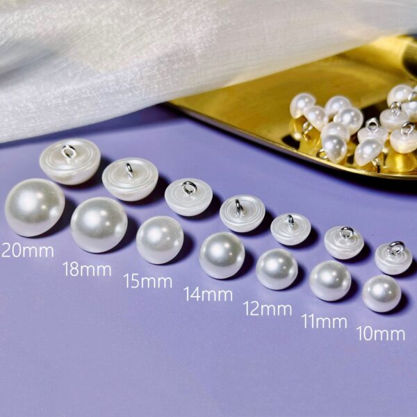 10-20mm Plastic Mushroom Buttons for Shirts Cheongsam Dresses 100pcs - Image 2