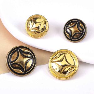 28L/36L Four-Point Star Metal Shank Sewing Buttons 30pcs