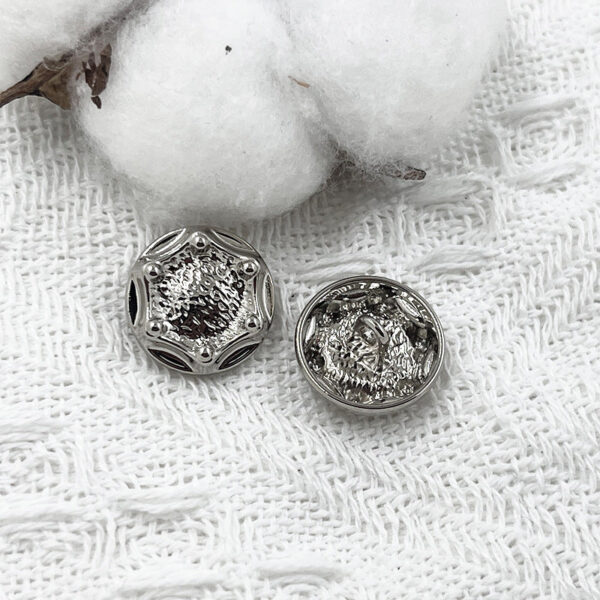 18mm Jacket Shirt Decorative Zinc Alloy Shank Buttons 100 Pack - Image 6
