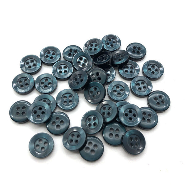 10mm Round 4-Hole Shirt Pearlized Small Resin Buttons 270 Pack - Image 13