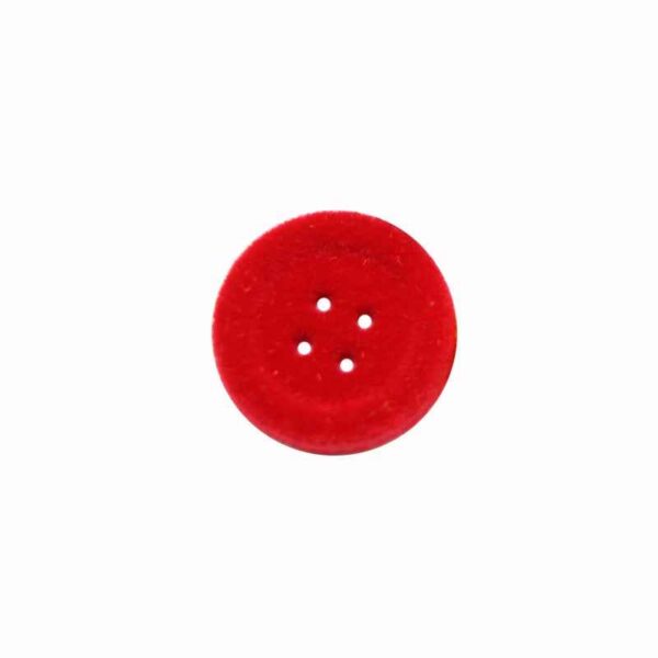 18mm Round 4-Hole Velvet Resin Buttons for Women's Wool Coats 20pcs