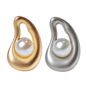23mm Avocado Pearl Hollow Metal Shank Button 12pcs
