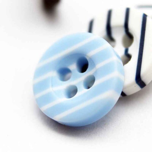 11.5mm Colorful Resin Striped Buttons for School Uniforms 980 Pack
