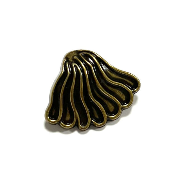 23mm Vintage Gold Fan Metal Shank Buttons for Coats 20pcs - Image 4