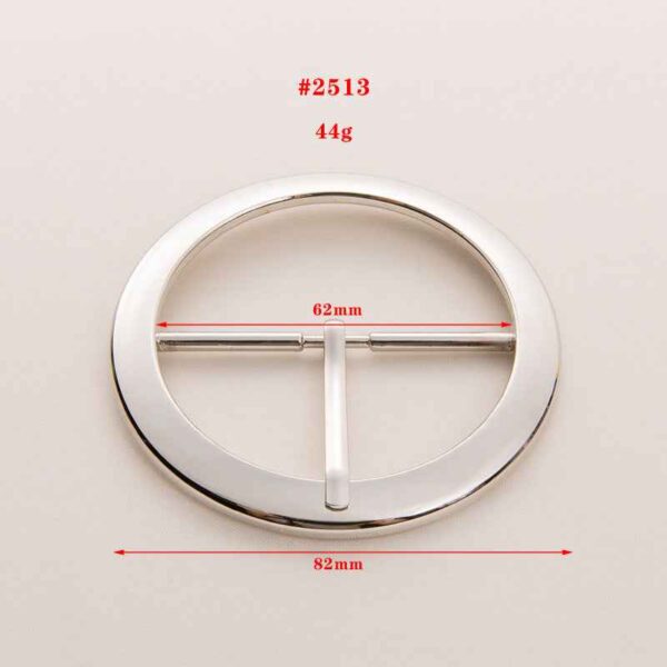 62mm Gold Silver Oversized Thickened Round Belt Buckle 20 Pack
