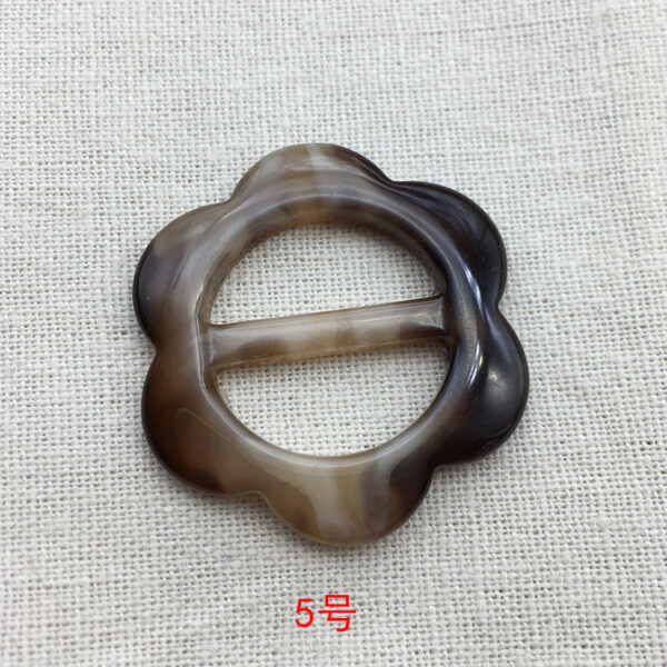 25mm Adjustable Flower Resin Buckle Button for T-Shirts Scarves 10pcs - Image 8
