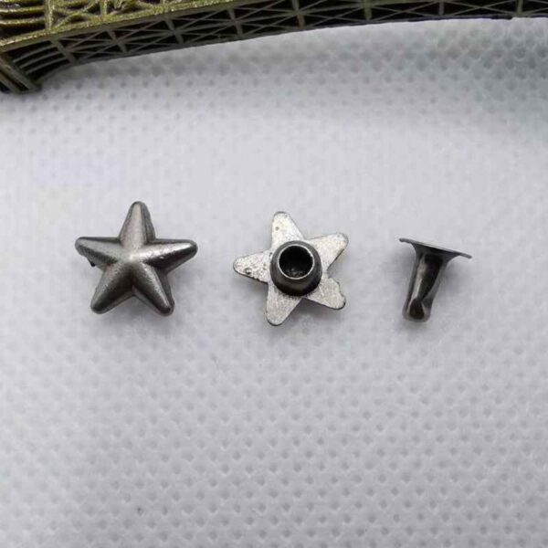 Vintage Silver Star Studs – Punk Rock Spikes 55 Pack(11 Styles)