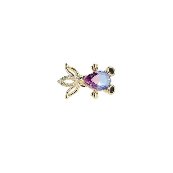 Gradient Zircon Goldfish Brooch – Sparkling Fish Pin 2pcs