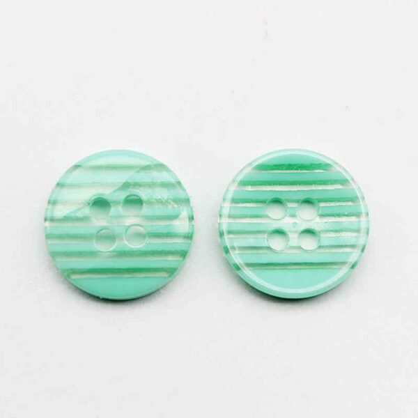12.5mm Round 4-Hole Striped Resin Buttons for Children Clothing 100pcs