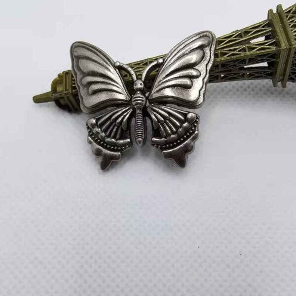 Antique Silver Butterfly Rivets Decorative Metal Stud Buttons 30PCS