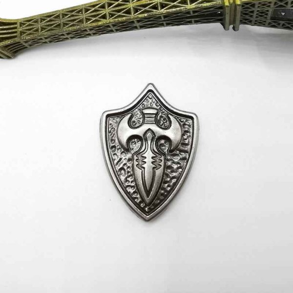 Vintage Silver Cross Shield Studs Gothic Punk Rivet Leather Belt 20pcs