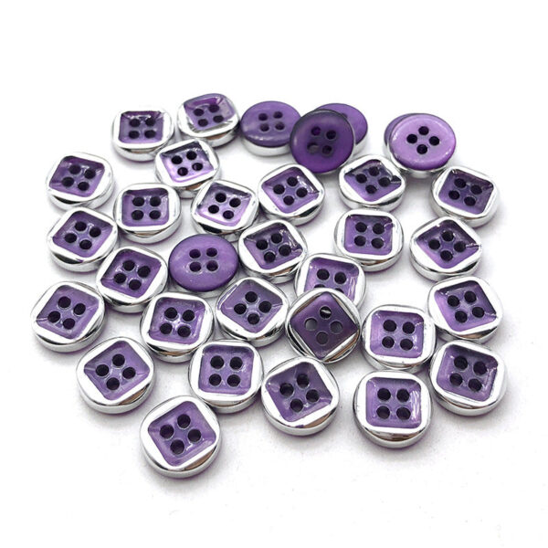 10mm Round 4-Hole Shirt Pearlized Small Resin Buttons 270 Pack - Image 7