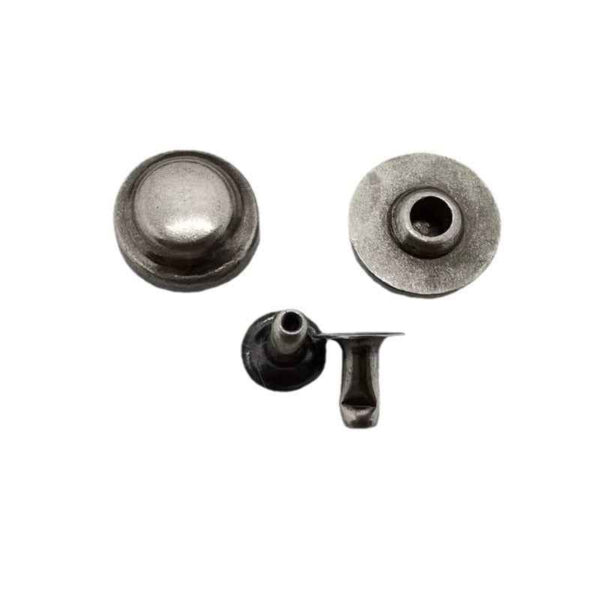 10/12/14MM Antique Silver Metal Mushroom Rivets 30 Pack