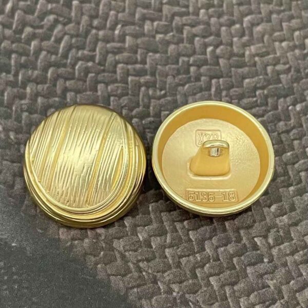 24L/28L/32L/36L Round Mushroom-Shaped Matte Gold Shank Buttons 30pcs