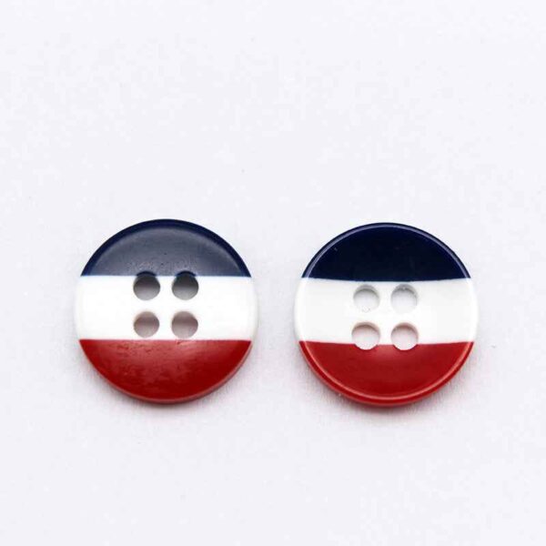 11.5/15mm Round Rainbow Striped Resin Buttons for Baby Clothing 100pcs
