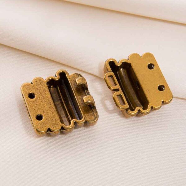 20mm Antique Bronze Piano Key Belt Buckle Detachable Hook Clasp 30pcs