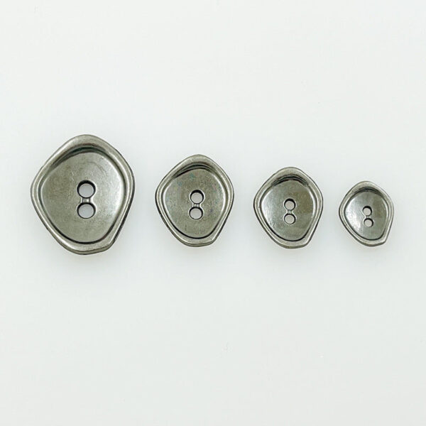 12/15/17/22mm Irregular Metal Buttons with Two Holes 100 Pack - Image 10