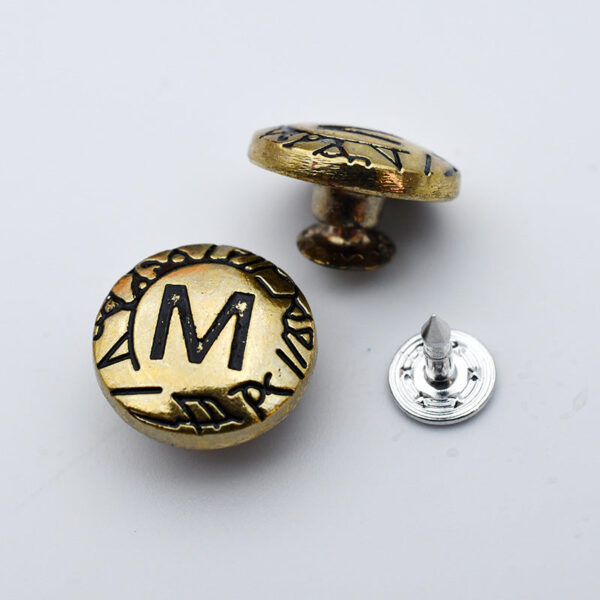 Hollow Round Metal Shank Stud Buttons for Denim Clothing 21 Pack - Image 6