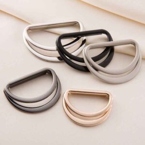 Double D-Ring Buckles Adjustable Metal Belt Fasteners 20 Pack(5 Color)