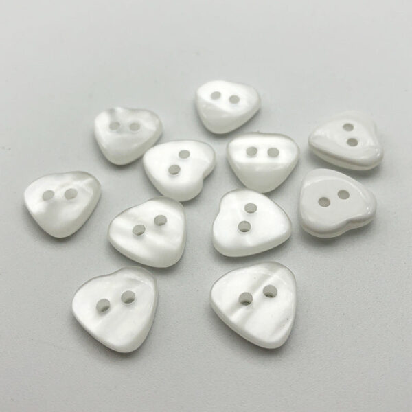 11mm Colorful Square Heart Flower Resin Buttons 100pcs - Image 4