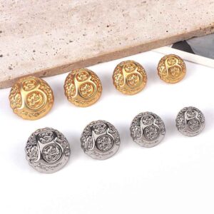 24L/28L/32L/36L Domed Letter "B"Metal Shank Buttons 20pcs
