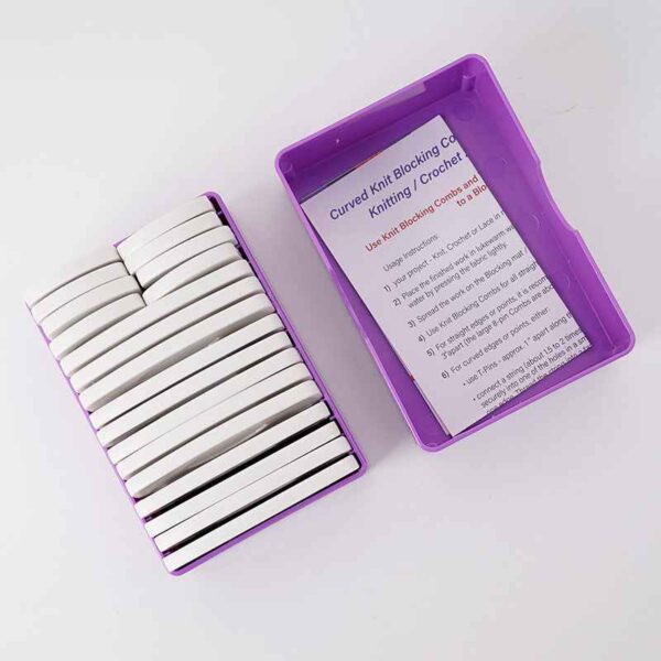 20Pcs Knit Blocking Pins Blockers Combs Kits