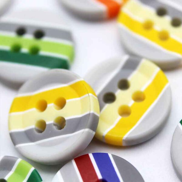 12.5mm Green Yellow Round Resin Buttons for Kids' Sweaters 100pcs