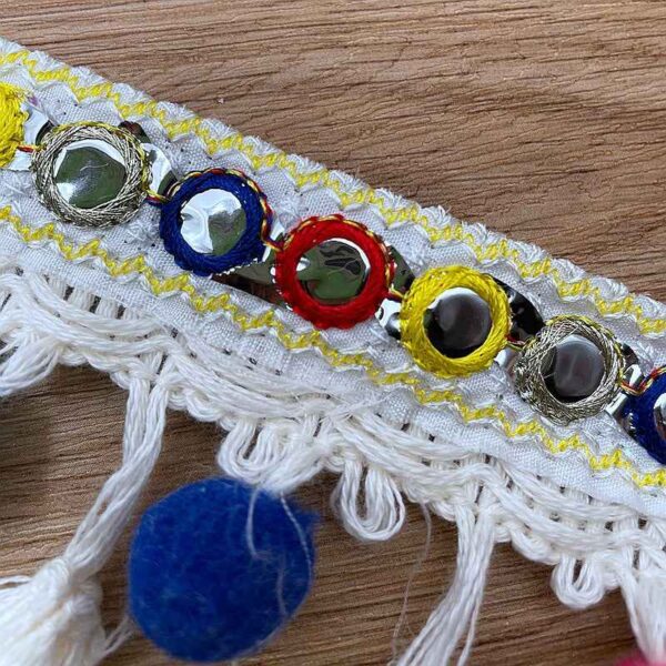8CM Ethnic Embroidered Jacquard Trim Colorful Bohemian DIY 10 Yards