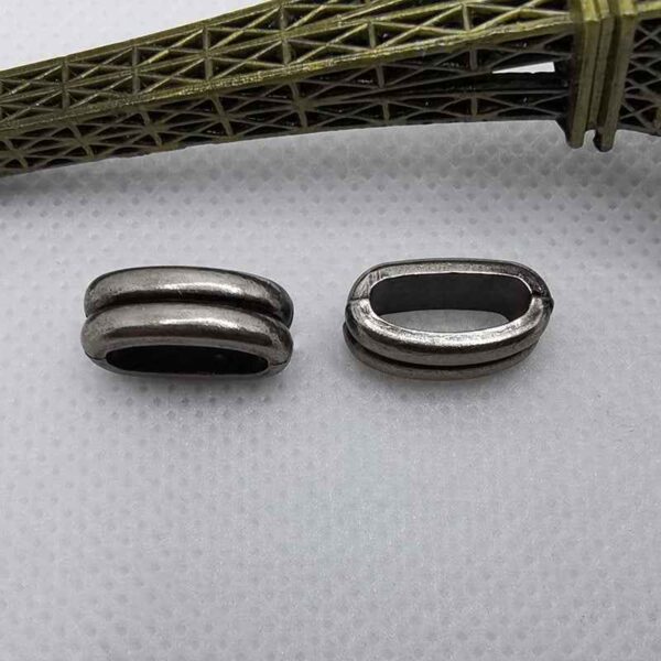 Vintage Silver Black Zinc Alloy Phone Lanyard Clips Cord Locks 70 Pack