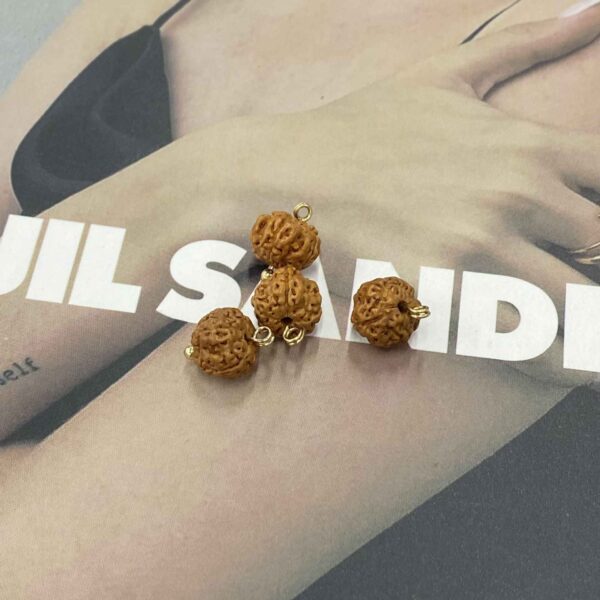 9mm Irregular Brown Fruit Seed & Shell Buttons 20pcs