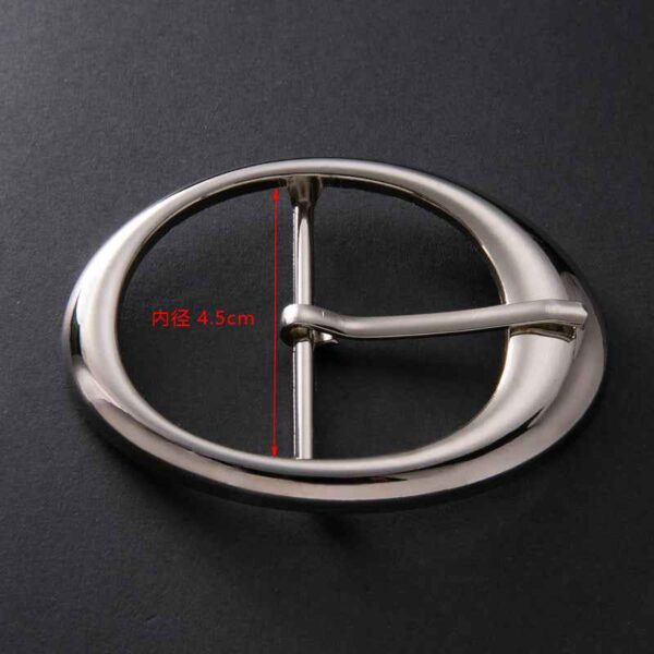 45mm Zinc Alloy Oval Coat Belt Buckle Adjustable with Pin 10pcs