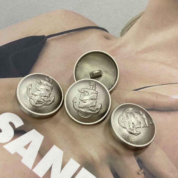 18/20/23mm Anchor Vintage Metal Shank Buttons for Sewing 20pcs