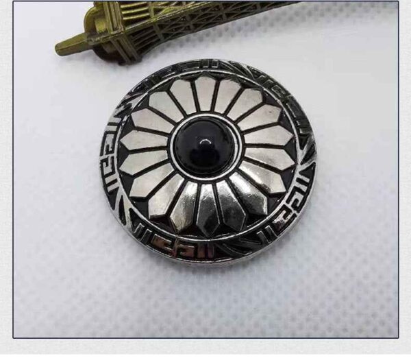 30mm Vintage Alloy Turquoise Chrysanthemum DIY Wallet Button 20 Pack