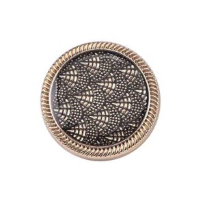3/4 Inch Fish Scale Enamel Metal Shank Buttons for Sewing 20pcs