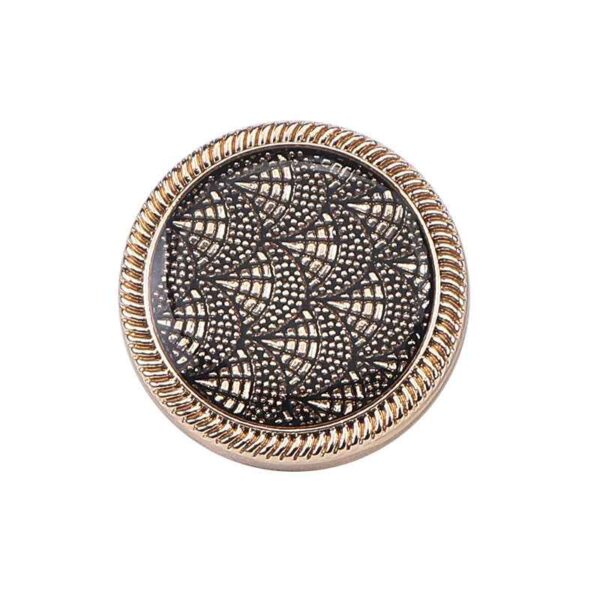 3/4 Inch Fish Scale Enamel Metal Shank Buttons for Sewing 20pcs
