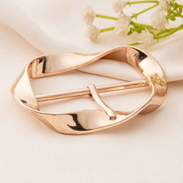 35/40/50mm Gold Silver Flanged Oval Belt Metal Buckles 20pcs