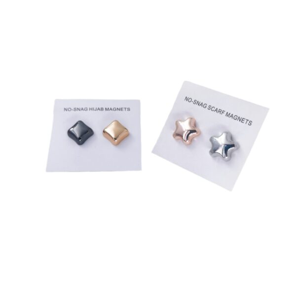 4 Pack Strong Magnetic Hijab Pins No-Snag Scarf Magnets