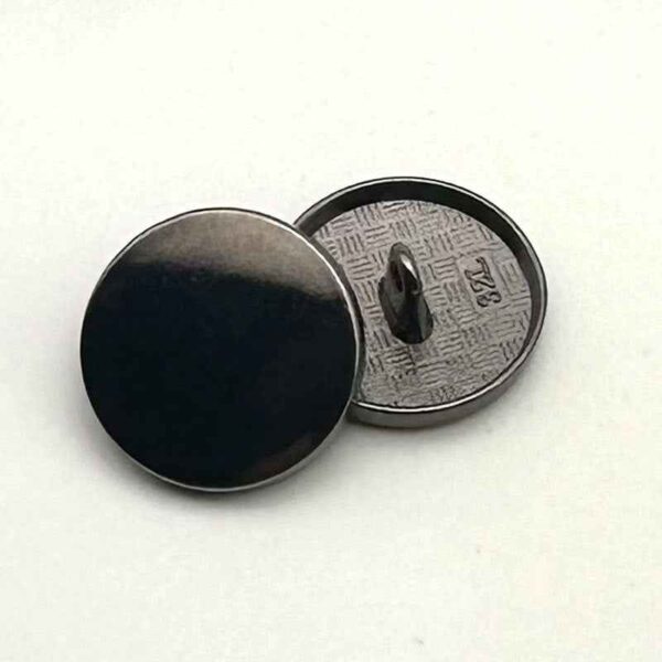 1 Inch Round Flat Metal Shank Buttons for Women's Coat 20PCS
