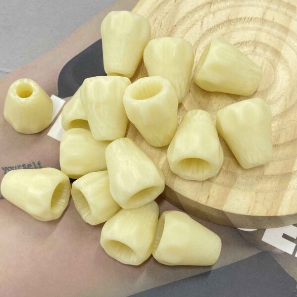 20mm Resin Single-Hole Bell Stopper Cord End for Hoodies 40 Pack
